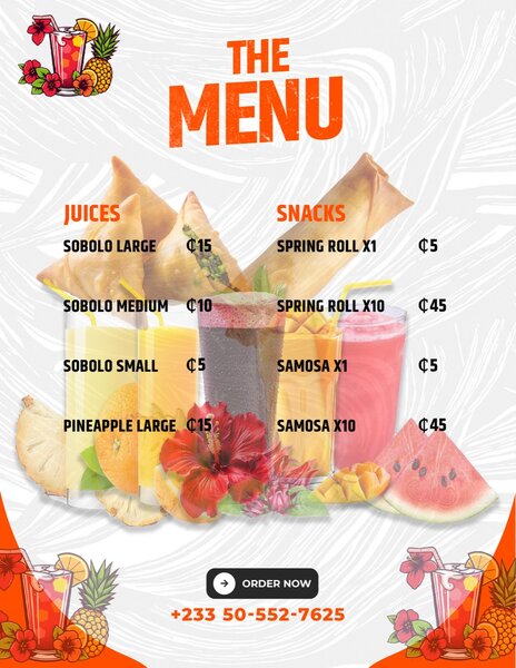 Tropical sips and bites