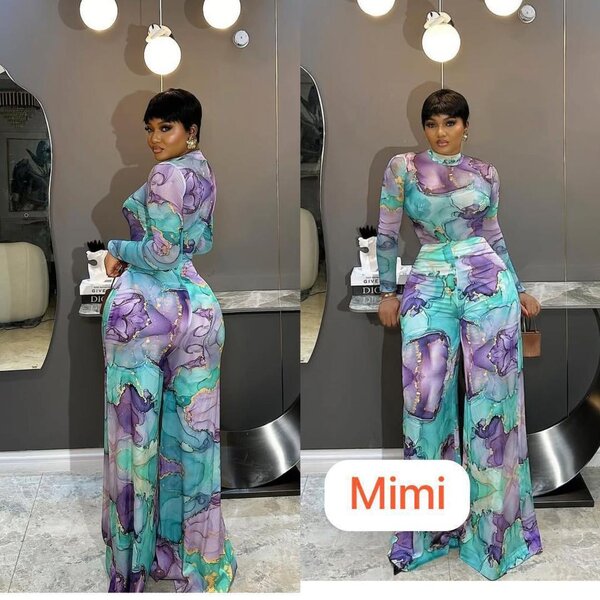 Combinaison féminine colorée