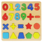 Wooden Alphabet Puzzles Numbers Count Board | Colorful Letters/Numbers/Shapes for Kids |Preschool Early Learning Educational Toys