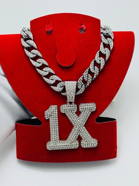 Collier pendentif "1X" brillant
