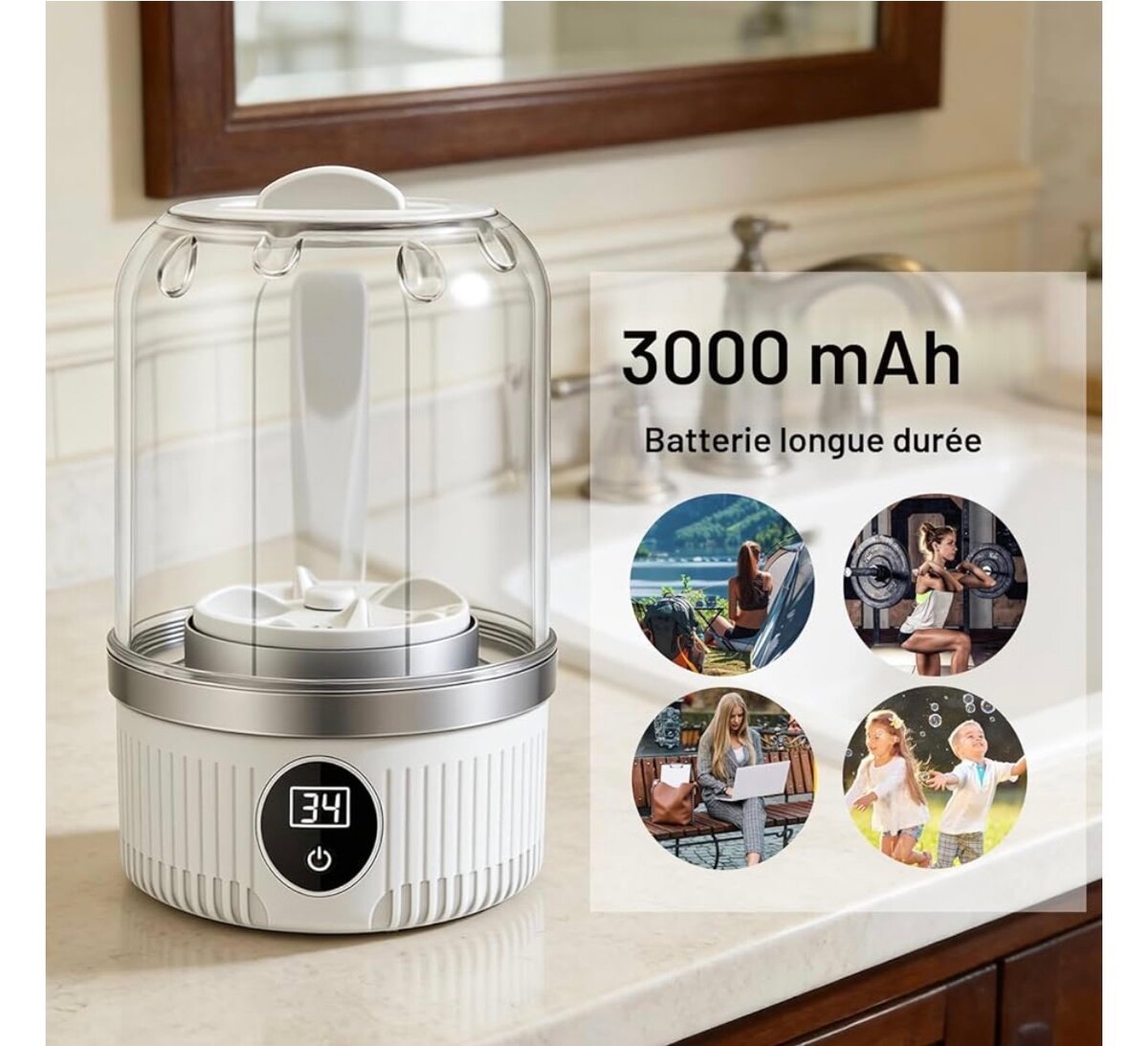 Mini lave-linge portable