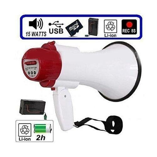 Mégaphone Portable 15W Rechargeable