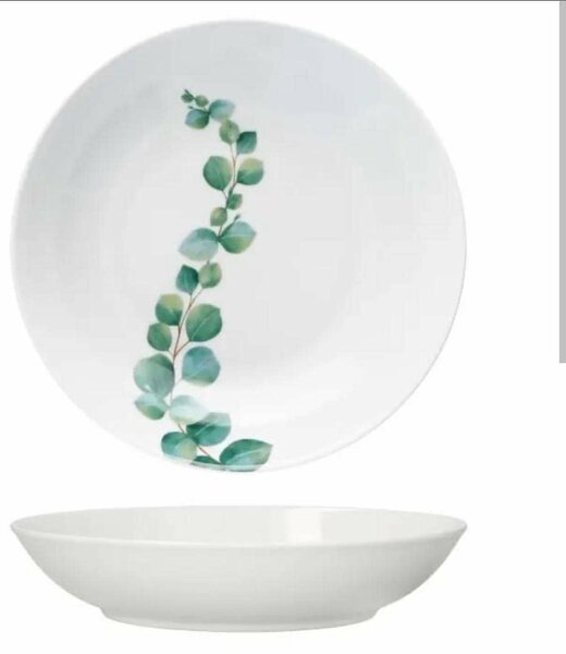 Assiette à motif floral élégant