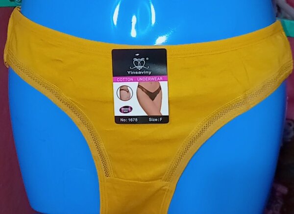 Culotte en coton jaune