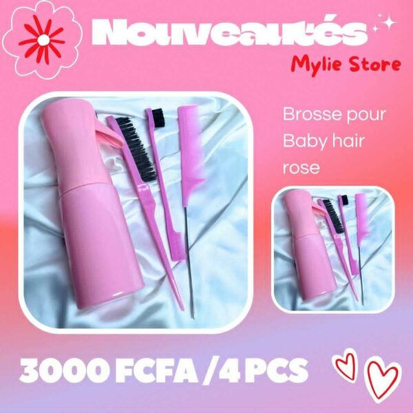 Brosse pour baby hair rose