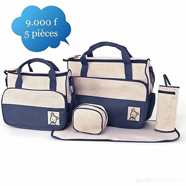5-Piece Baby Diaper Bag Set