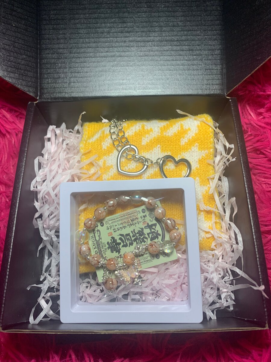 Coffret cadeau bracelet et porte-clés