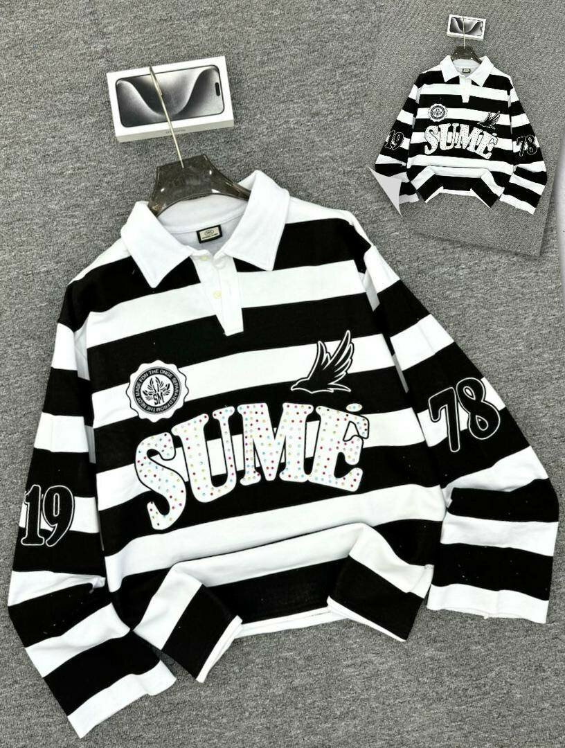 Polo rugby rayé homme