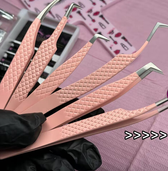 Precision Eyelash Tweezers Set