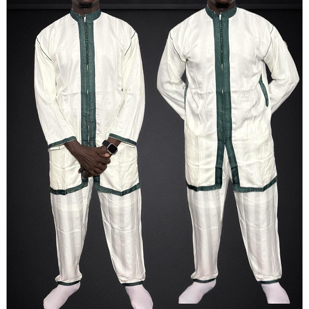 Boubou marocain homme 2 pièces