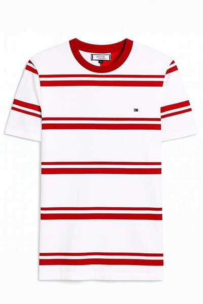 T-shirt rayé de marque