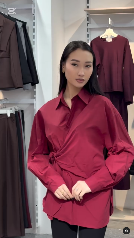 рубашка на завязках