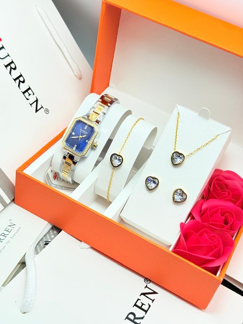 Montre CURREN + Bracelet + Collier + Boucles