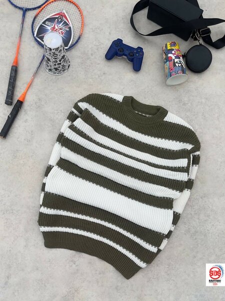 Pull rayé pour homme