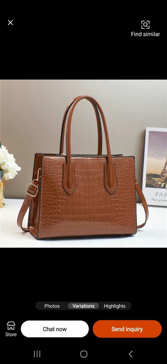 Sac à main élégant en cuir