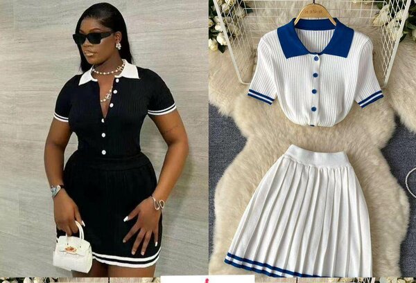 Two pieces skirt and top