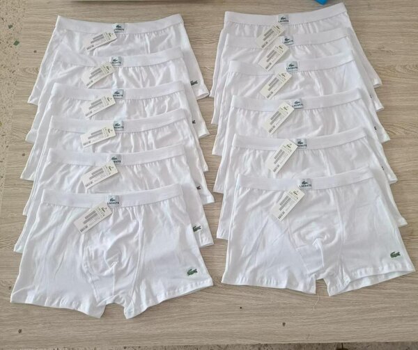 Caleçons blancs en coton pour hommes