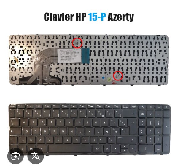 Clavier HP 15-P Azerty