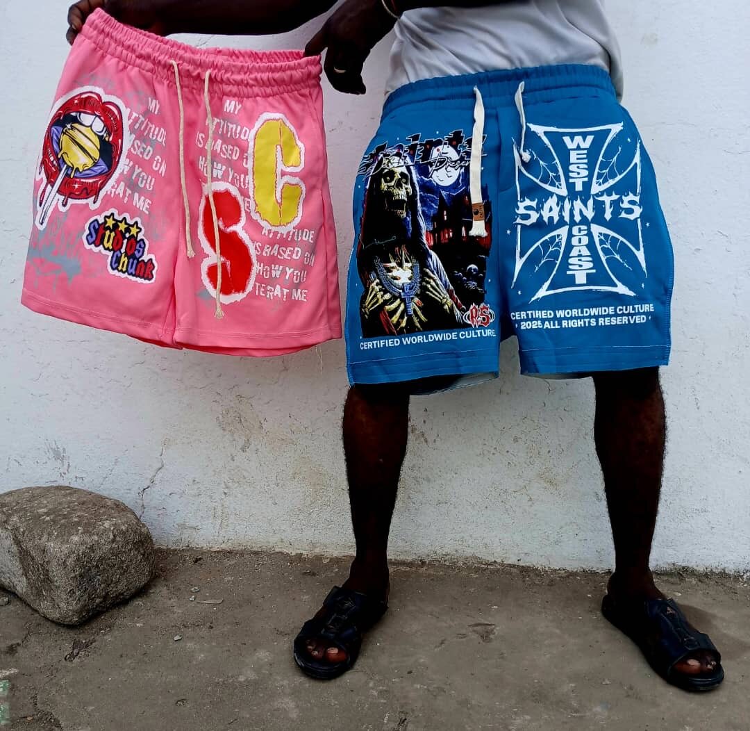 Shorts graphiques unisexes tendance