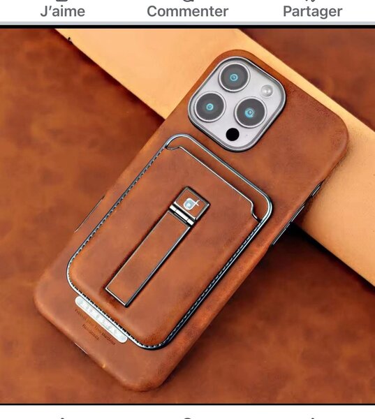 Coque en cuir pour iPhone