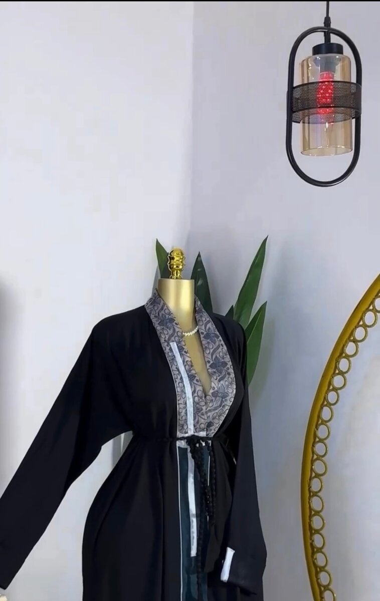 Elegant Black Kimono Robe