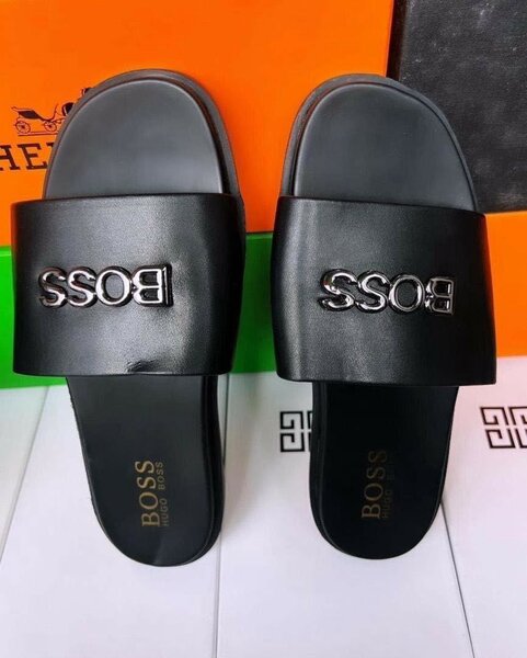 Claquettes de luxe en cuir