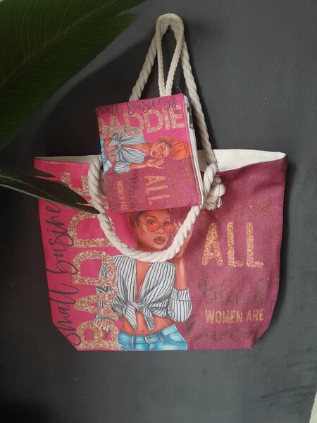 Sac cabas avec pochette