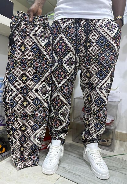 Pantalon décontracté imprimé