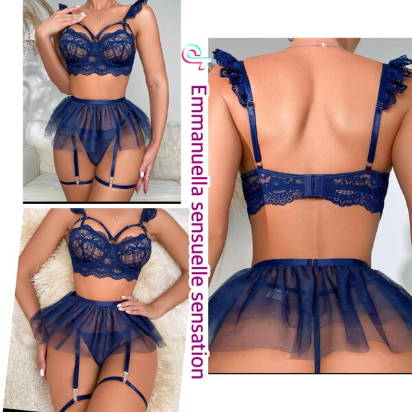 Belle lingerie bleu