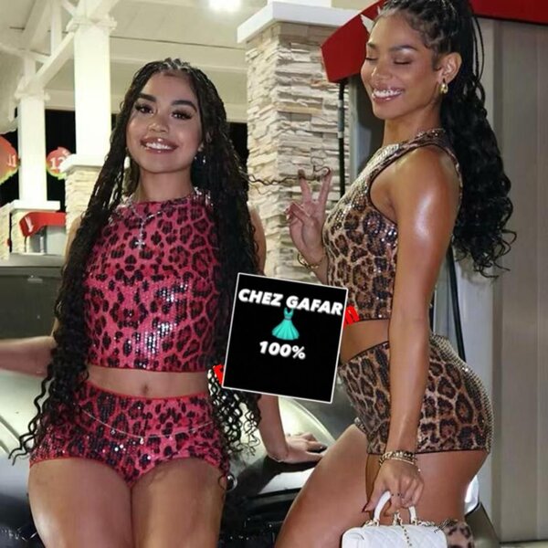 Tenue de soirée léopard