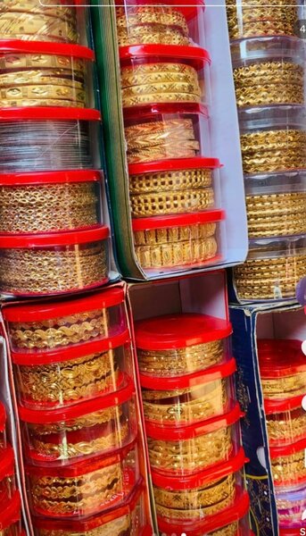 Elegant Gold Bangles Set