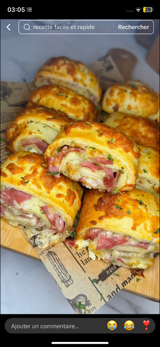 Délices Salés au Jambon et Fromage