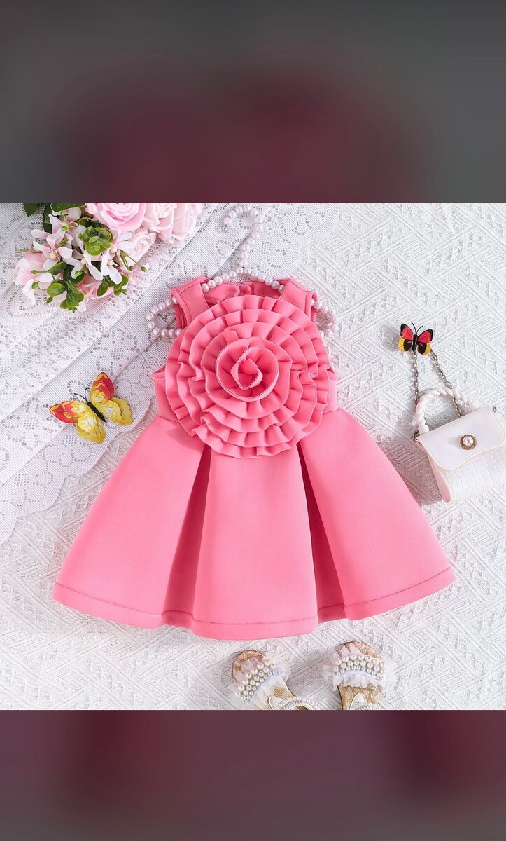 Robe Fille Rose