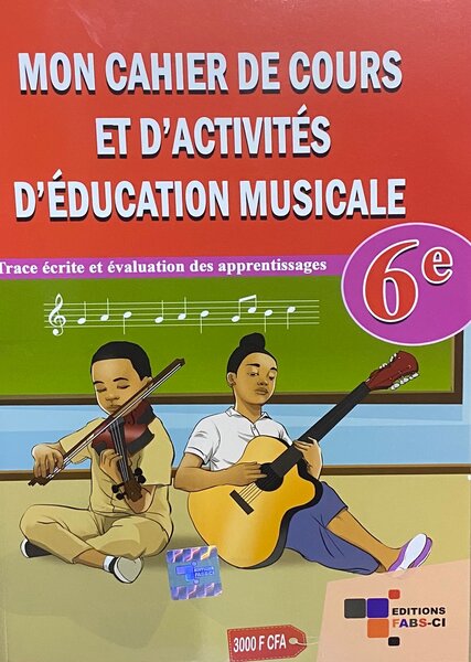 Cahier Éducation Musicale 6e