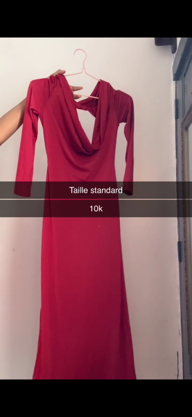 Robe Élegante Longue Rouge