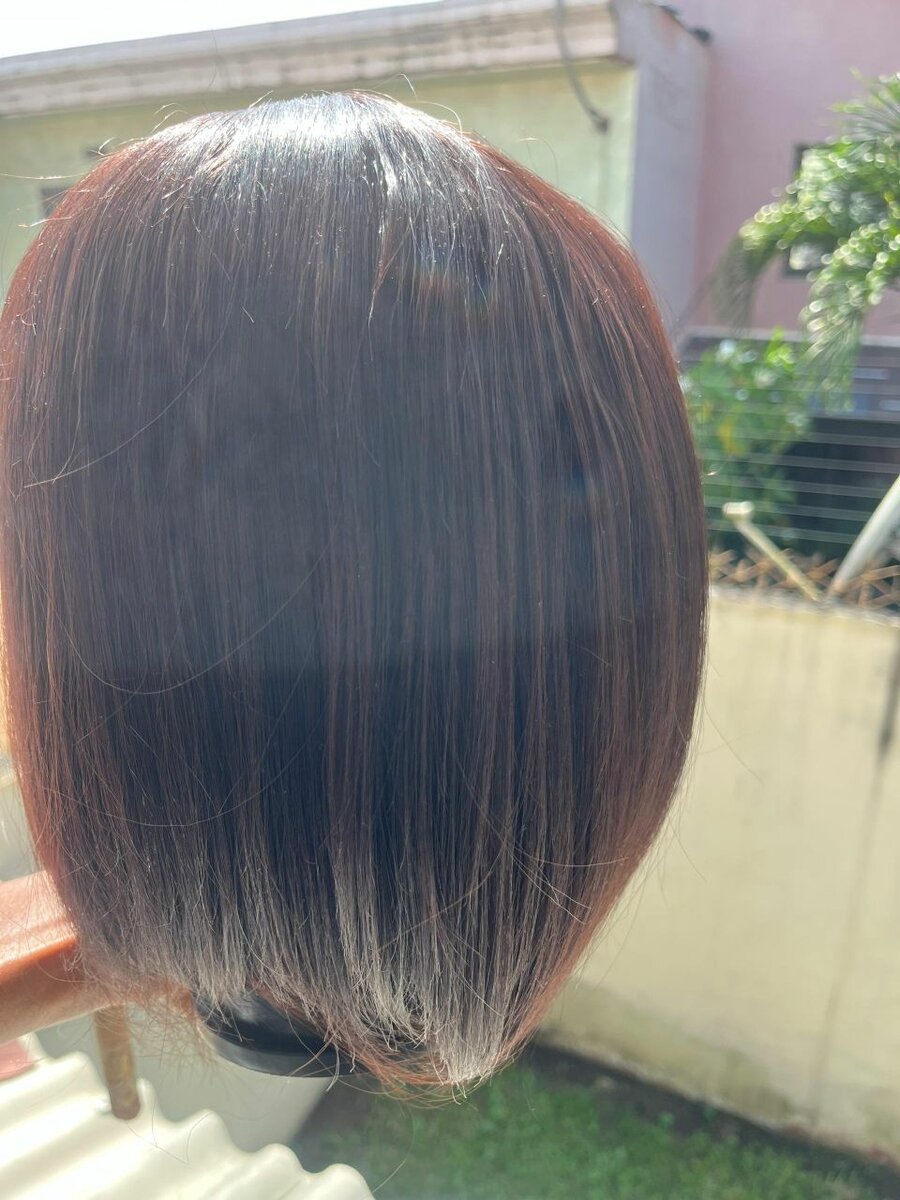 Perruque Bob Brun Naturel