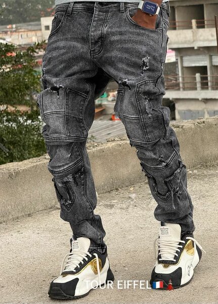 Jean homme style déchiré
