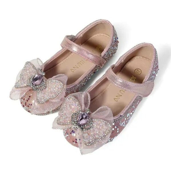 Ballerines Fille Pailletées Rose