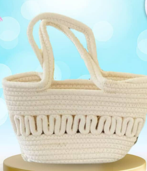 woven straw bag