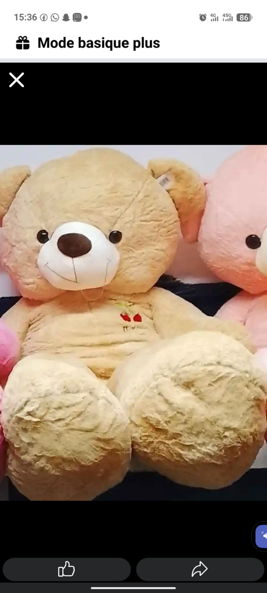 Gros ours en peluche doux