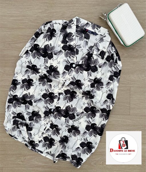 Chemise à motif floral