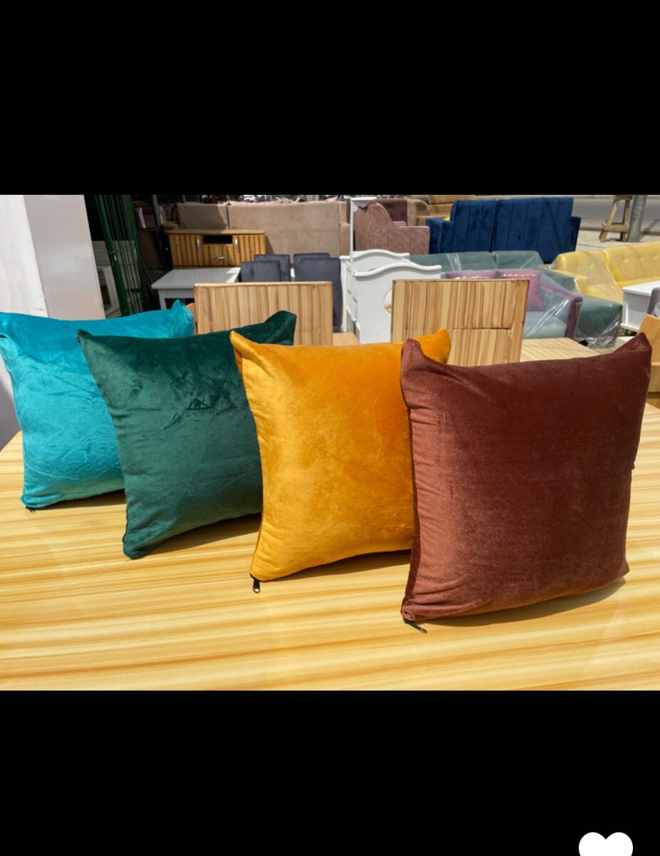 Coussins Déco Velours Colorés