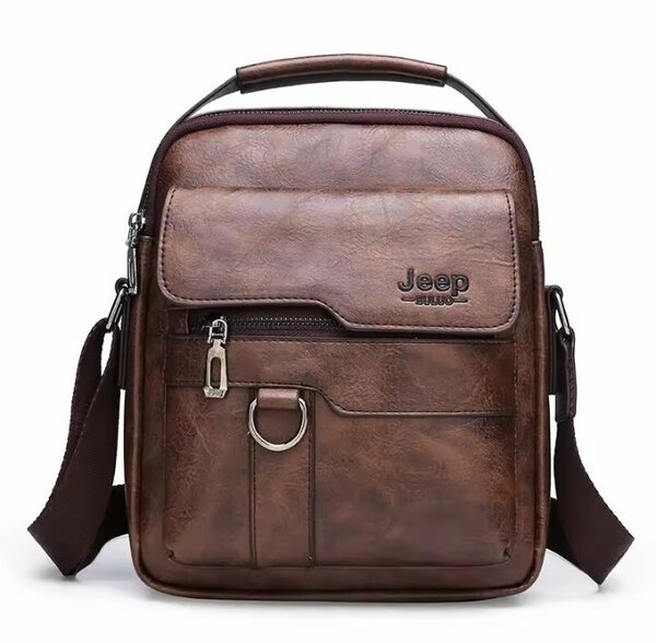 Sacoche Homme en Cuir Jeep