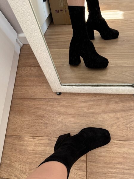 Полуботфорты на устойчивом каблуке