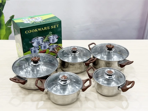 Ensemble d'Ustensiles de Cuisine en Acier Inoxydable