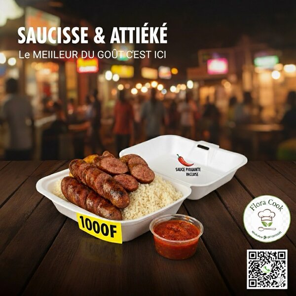 Saucisse & Attiéké Délicieux