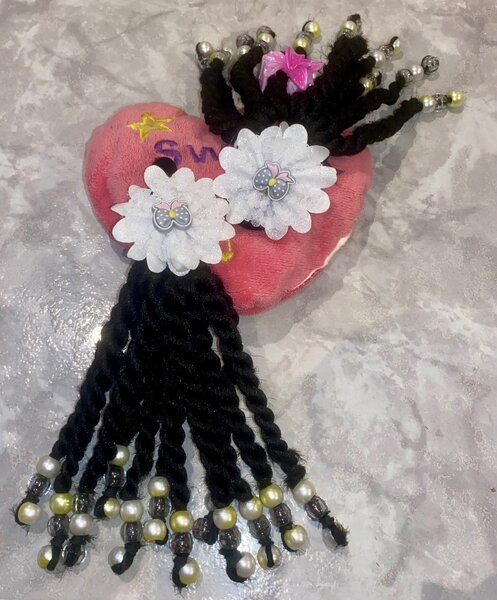 Charme pour cheveux perlé