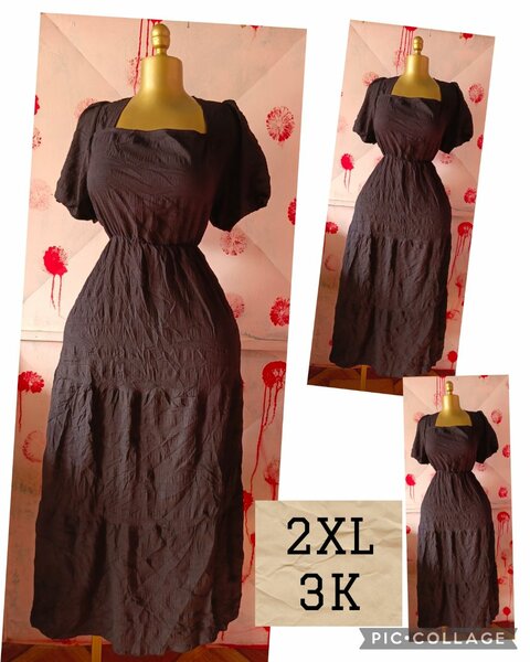 Robe longue noire pour femme 2XL