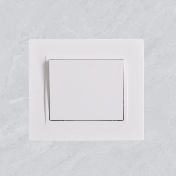 Interrupteur mural blanc moderne