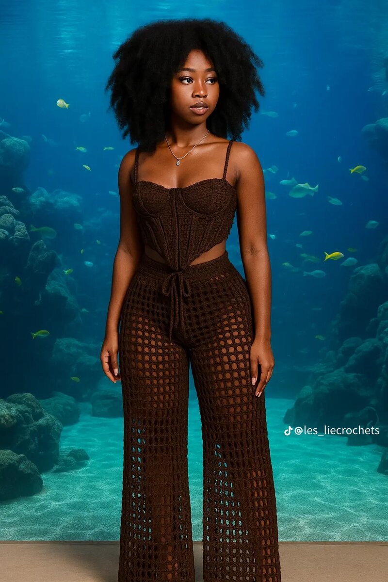 Combinaison en crochet tendance